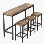 Ensemble table de bar et 3 tabourets