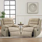 Fauteuil inclinable manuel classique et traditionnel, ensemble de 2
