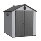Abri de jardin en résine toutes saisons avec plancher, 1,8 m x 1,2 m/1,8 m x 2,4 m/2,4 m x 1,8 m/2,4 m x 3 m, Spire Tool Shed