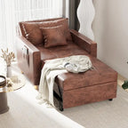 Fauteuil convertible 3-en-1, plusieurs coloris, une place