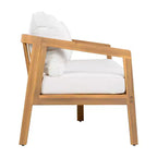 Christopher Knight Home Sunny Salon de jardin moderne 5 pièces en acacia avec table rectangulaire à lattes et 7 places