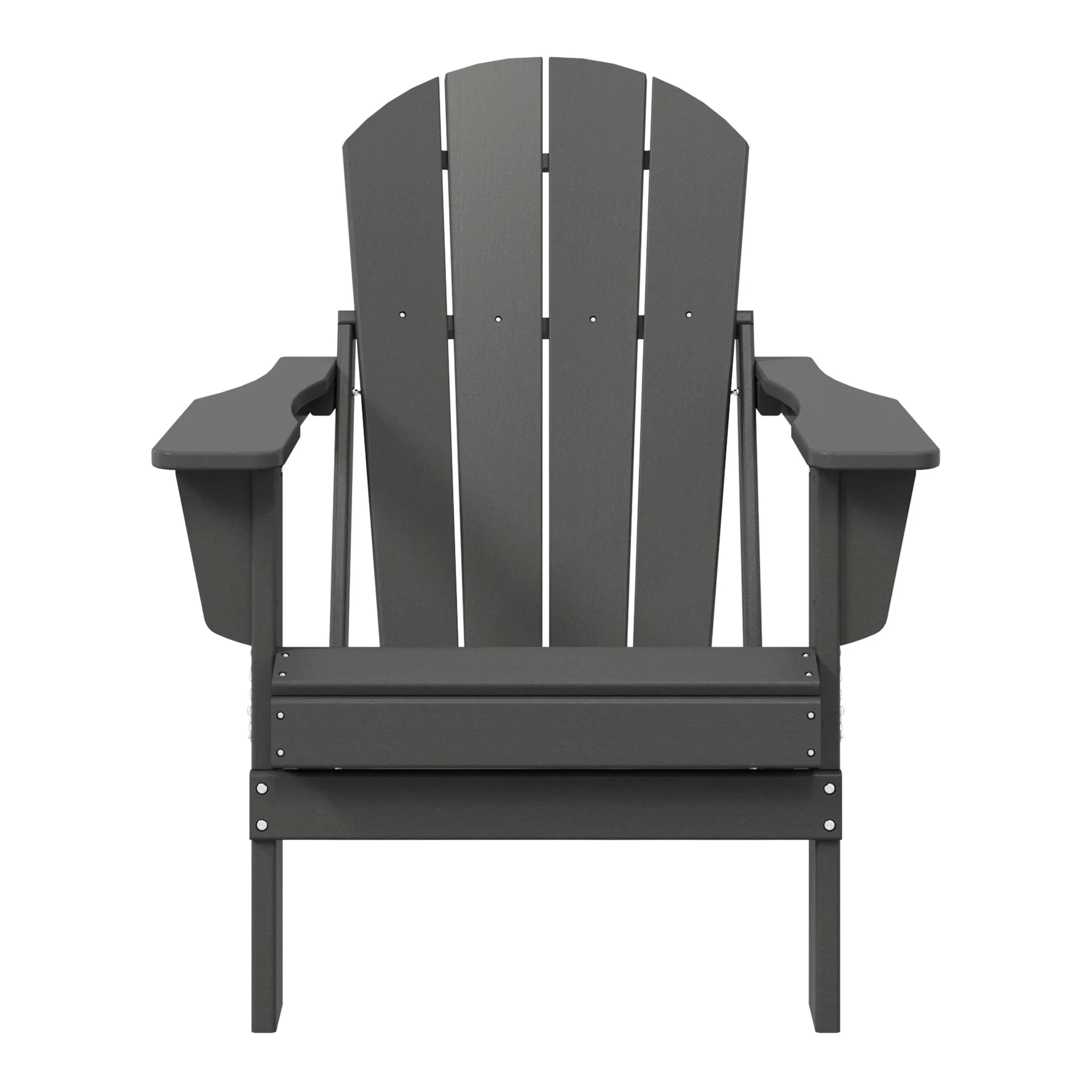 Chaise Adirondack pliante d'extérieur tout temps Polytrends Laguna résistante à la décoloration pour patio