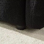 GDFStudio Alanna Canapé 3 places moderne en tissu peluche 79,5 po avec oreillers