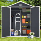 Abri de jardin en résine toutes saisons avec plancher, 1,8 m x 1,2 m/1,8 m x 2,4 m/2,4 m x 1,8 m/2,4 m x 3 m, Spire Tool Shed