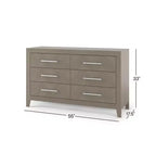 Ensemble de chambre de bébé 3 pièces Child Craft Kieran comprenant un lit de bébé convertible 4-en-1, une commode double et une commode