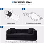 Canapé-lit convertible 5-en-1 80,7 po – Velours côtelé, 544 kg, aucun assemblage