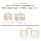 Lit de bébé convertible 8-en-1 Yuzu de Babyletto avec kits de conversion toutes étapes