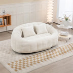Fauteuil poire paresseux en chenille
