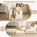 Yaheetech Canapé-Lit Pliant 2 en 1 Fauteuil-Lit Pliable pour Salon, Chambre à Coucher