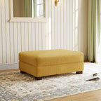 Pouffe d'appoint oversize en velours côtelé moderne
