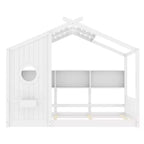 Lit cabane cabane Montessori pour enfant avec étagère de rangement - ModernLuxe