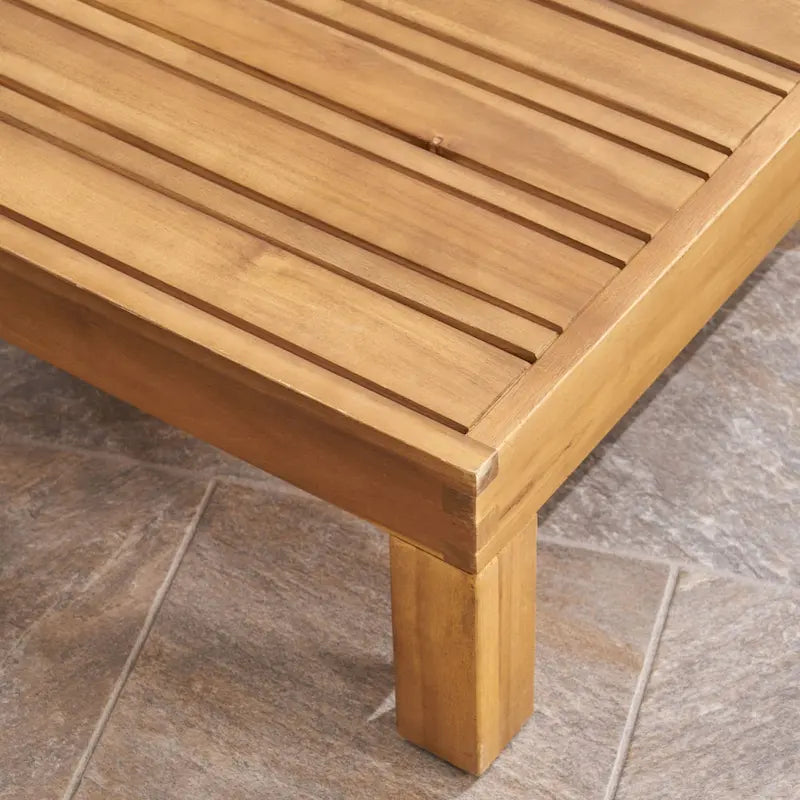 Ensemble de conversation d'extérieur Brava 6 pièces en bois d'acacia par Christopher Knight Home