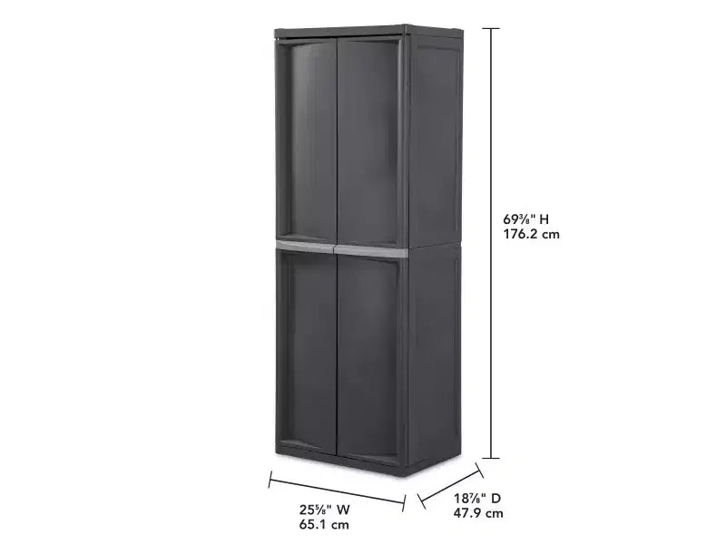 Lot de 2 armoires de rangement de garage Sterilite à 4 étagères réglables, gris