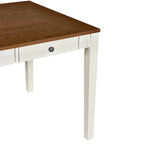 Ensemble de salle à manger 6 pièces en bois avec 4 chaises et un banc, table avec tiroir