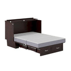 Lit escamotable Monroe Full Murphy avec matelas en mousse à mémoire de forme 6 po