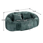 Fauteuil poire paresseux en chenille