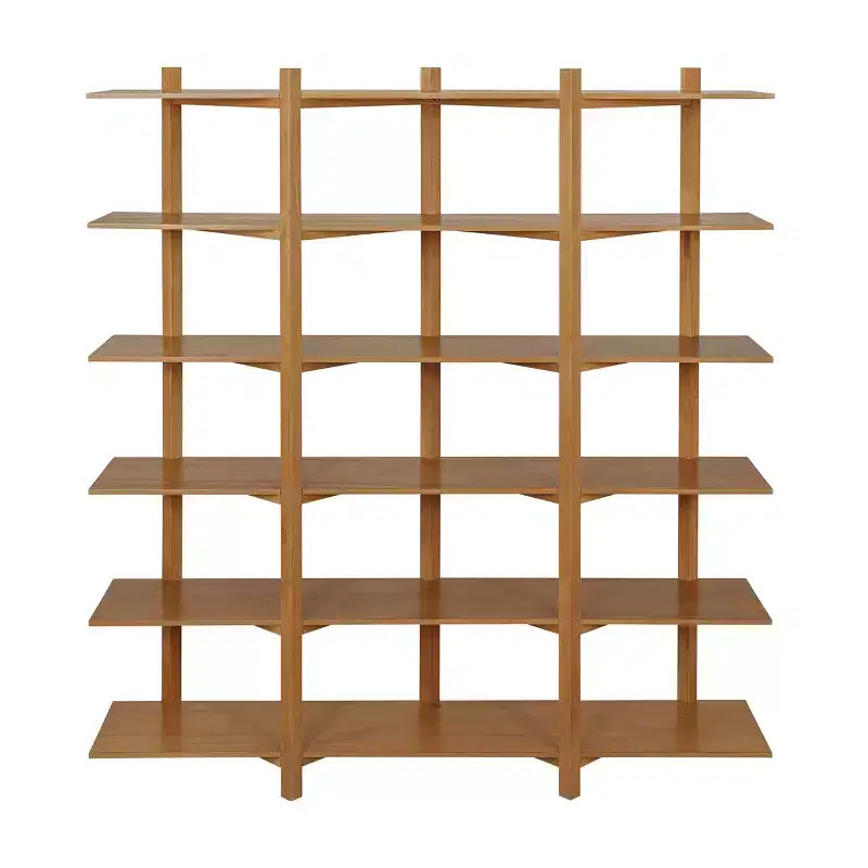 Christopher Knight Home Elliot Étagère de rangement moderne à 6 niveaux en bois avec étagères ouvertes