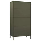 vidaXL Armoire vert olive 90x50x180 cm Acier