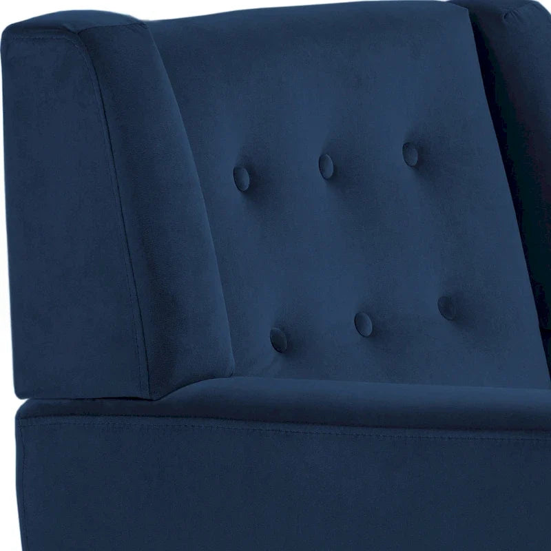 Lot de 2 fauteuils de salon en velours avec accoudoirs