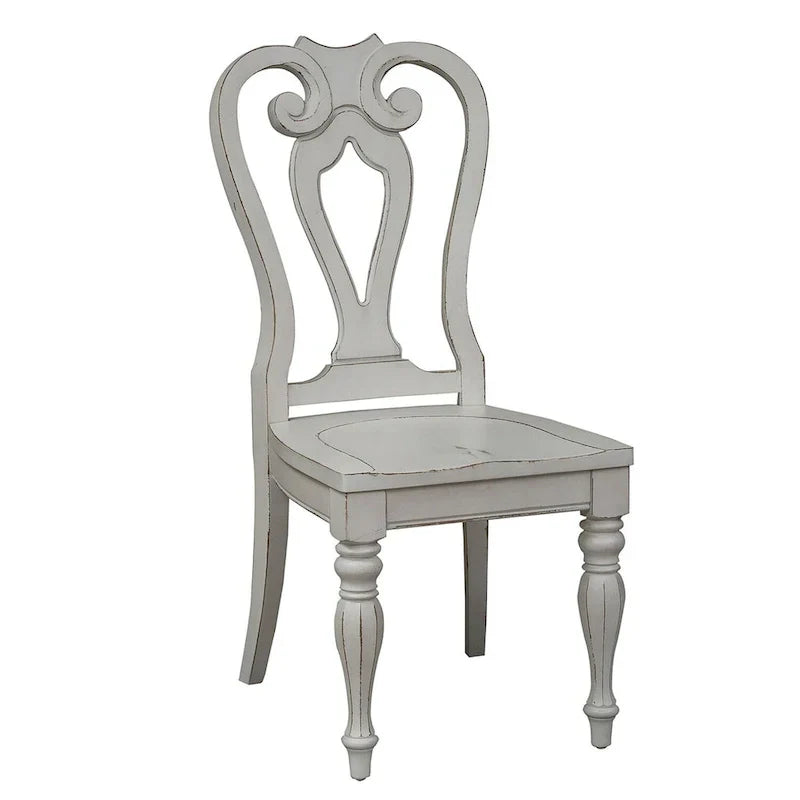 Chaise d'appoint à dossier droit Splat de Magnolia Manor (lot de 2)