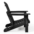 Chaise Adirondack pliante d'extérieur tout temps Polytrends Laguna résistante à la décoloration pour patio