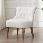 Fauteuil d'appoint confortable sans accoudoirs pour le salon