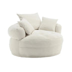 Fauteuil paresseux rond – Blanc/Bleu/Gris/Jaune/Orange/Rouge rosé/Bleu marine/Vert, Siège simple et double