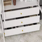 Meuble de rangement polyvalent Famapy avec portes vitrées, bibliothèque, organisateur de garde-manger