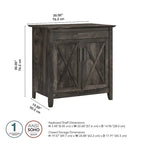 Secrétaire Key West avec meuble de rangement Bush Furniture