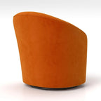 Fauteuils pivotants à 360 degrés en velours capitonné moderne SEYNAR avec dossier touffeté (lot de 2)