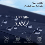 MAISON ARTS Parasol excentré rectangulaire de 4,5 m avec manivelle, parasol de marché double face d'extérieur avec lumières LED solaires et base incluse