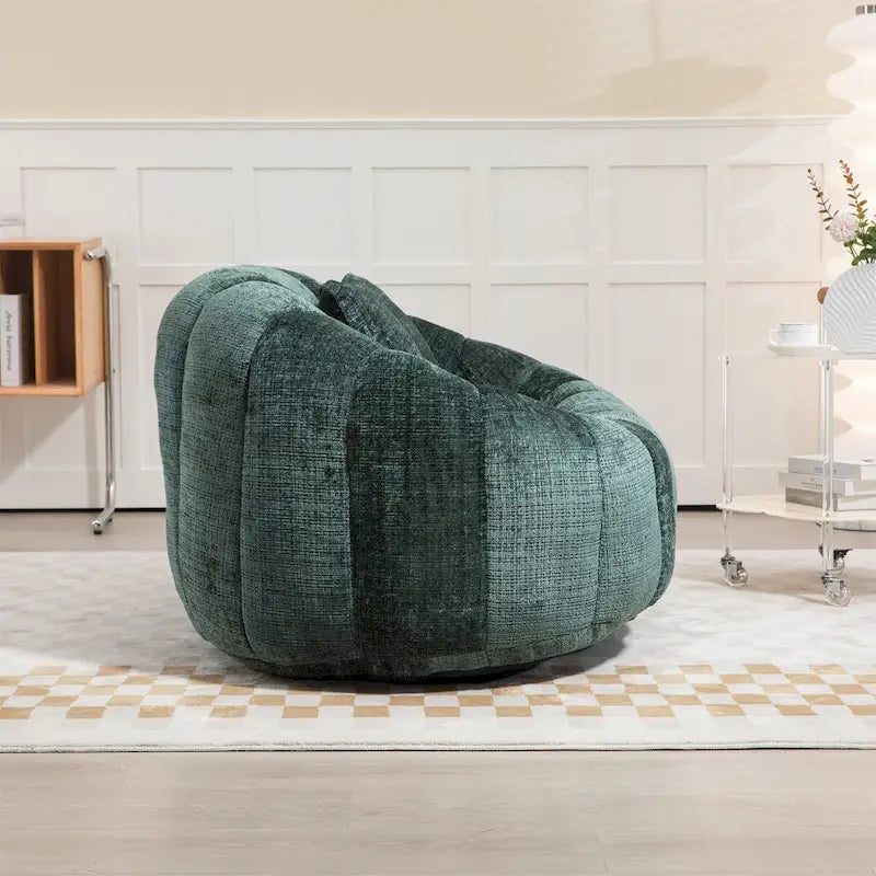 Fauteuil poire paresseux en chenille