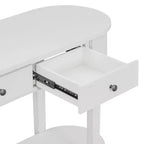 Console rustique Whisen Table d'entrée Table d'appoint avec tiroir à façade cannelée