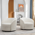 Fauteuil pivotant rembourré KINWELL de 86 cm de large (lot de 2)