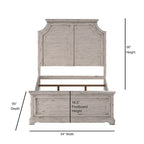 Ensemble de chambre à coucher Palisade 5 pièces blanc antique