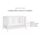Lit de bébé convertible 4-en-1 Swell de Babyletto avec kit de conversion en lit de tout-petit