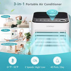 Climatiseur portable 3-en-1 Costway 8000 BTU avec ventilateur, déshumidificateur et mode veille