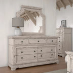 Ensemble de chambre à coucher Palisade 5 pièces blanc antique