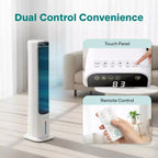 Refroidisseur d'air évaporatif portable SereneLife – Réservoir d'eau amovible de 5 L – Blanc