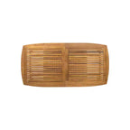 Ensemble de salle à manger d'extérieur 7 pièces extensible avec chaises empilables, table en bois d'acacia