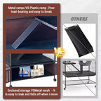 Grande Cage pour Petits Animaux, Cage à Furets - Habitat à 5 Niveaux de 150 cm avec Armoire de Rangement, Comprend Hamac/Roues/Rampes Amovibles/Plateaux Faciles à Nettoyer
