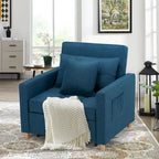 Fauteuil convertible 3-en-1, plusieurs coloris, une place