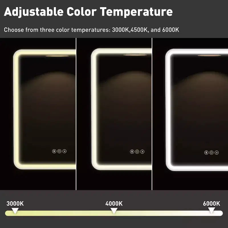 Armoire à pharmacie LED noire / blanche / dorée, porte simple, charnière à gauche ou à droite, encastrée ou murale