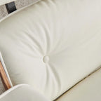 Fauteuil inclinable en cuir de style Mid-Century Modern