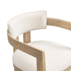 Chaise de salle à manger moderne sophistiquée Conrad avec accoudoirs par Christopher Knight Home