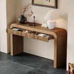 Console rustique Whisen Table d'entrée Table d'appoint avec tiroir à façade cannelée