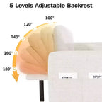 Canapé-lit convertible 2-en-1 avec méridienne de rangement, canapé d'angle en chenille avec ports USB pour salon
