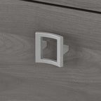 Bureau d'angle Echo avec huche et tiroirs