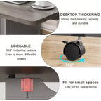 Table à manger pliante pour cuisine, table à manger peu encombrante, table de cuisine à rallonges avec 6 roulettes pour petits espaces