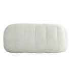 Fauteuil de salon en chenille blanc 63,78 cm avec rembourrage en mousse haute densité